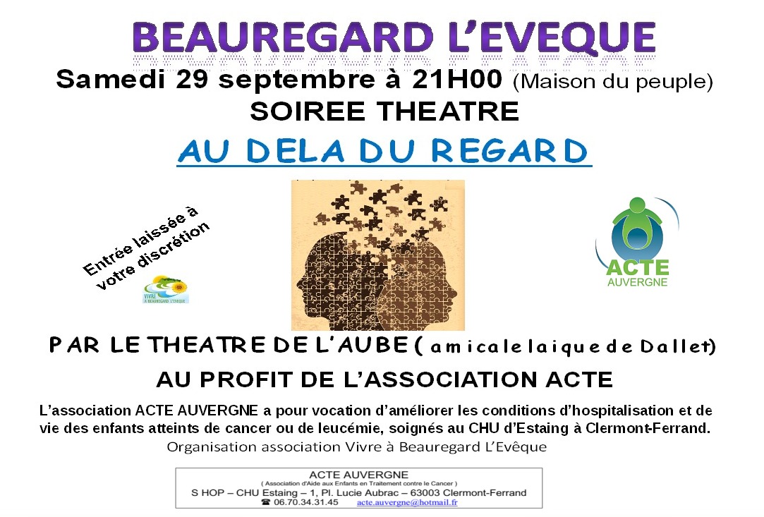 Soirée théâtre à Beauregard L’Evêque