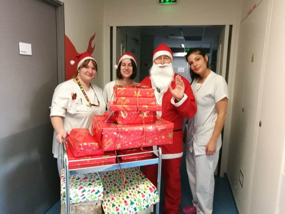 Le Père Noël est passé à l’hôpital