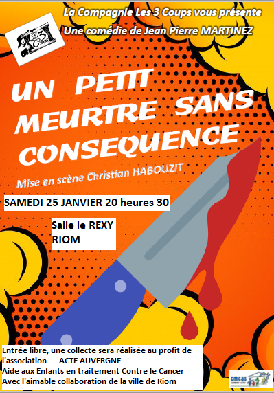 Soirée Théâtre samedi 25 janvier