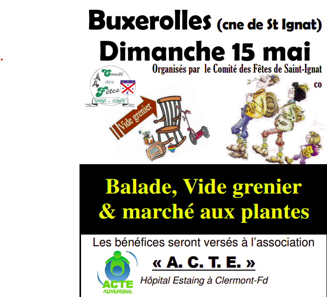 Balades, vide-grenier et marché aux plantes