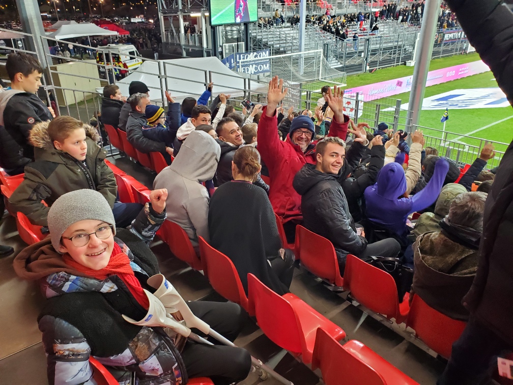 Des jeunes supporters du Clermont Foot 63