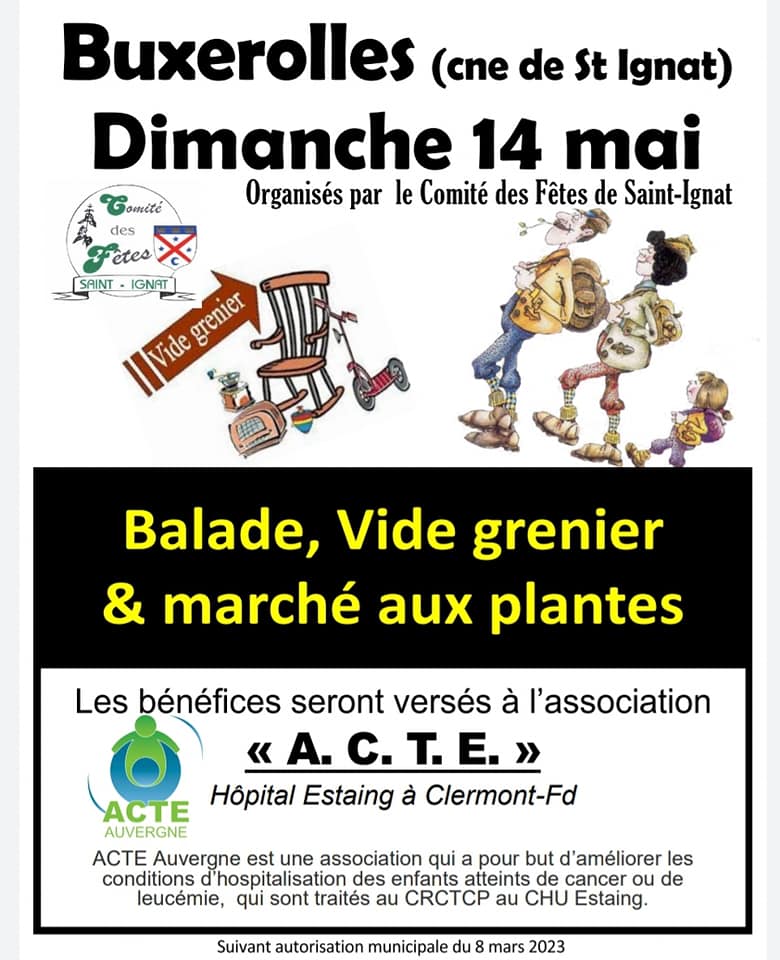 Balade, vide grenier, marché aux plantes