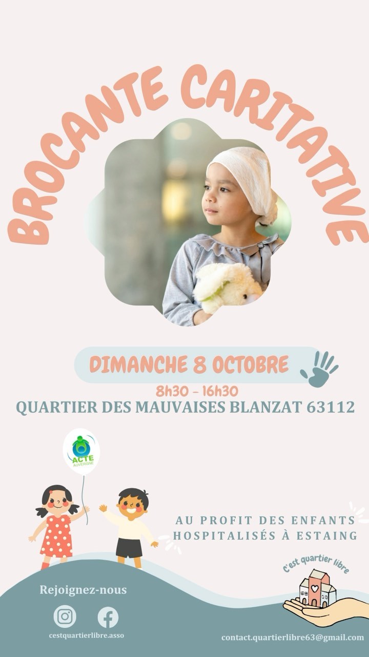 Brocante au profit des enfants malades