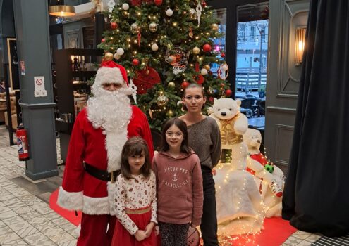 Le Père Noël à la Brasserie Madeleine