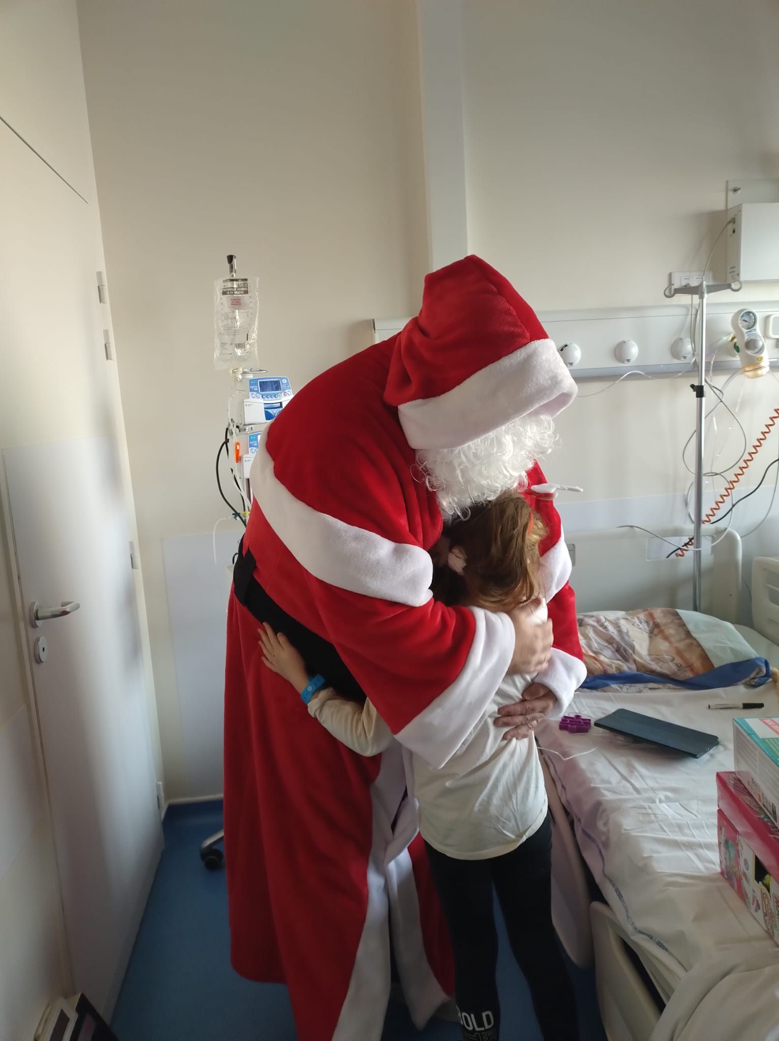 Le Père Noël à l’hôpital