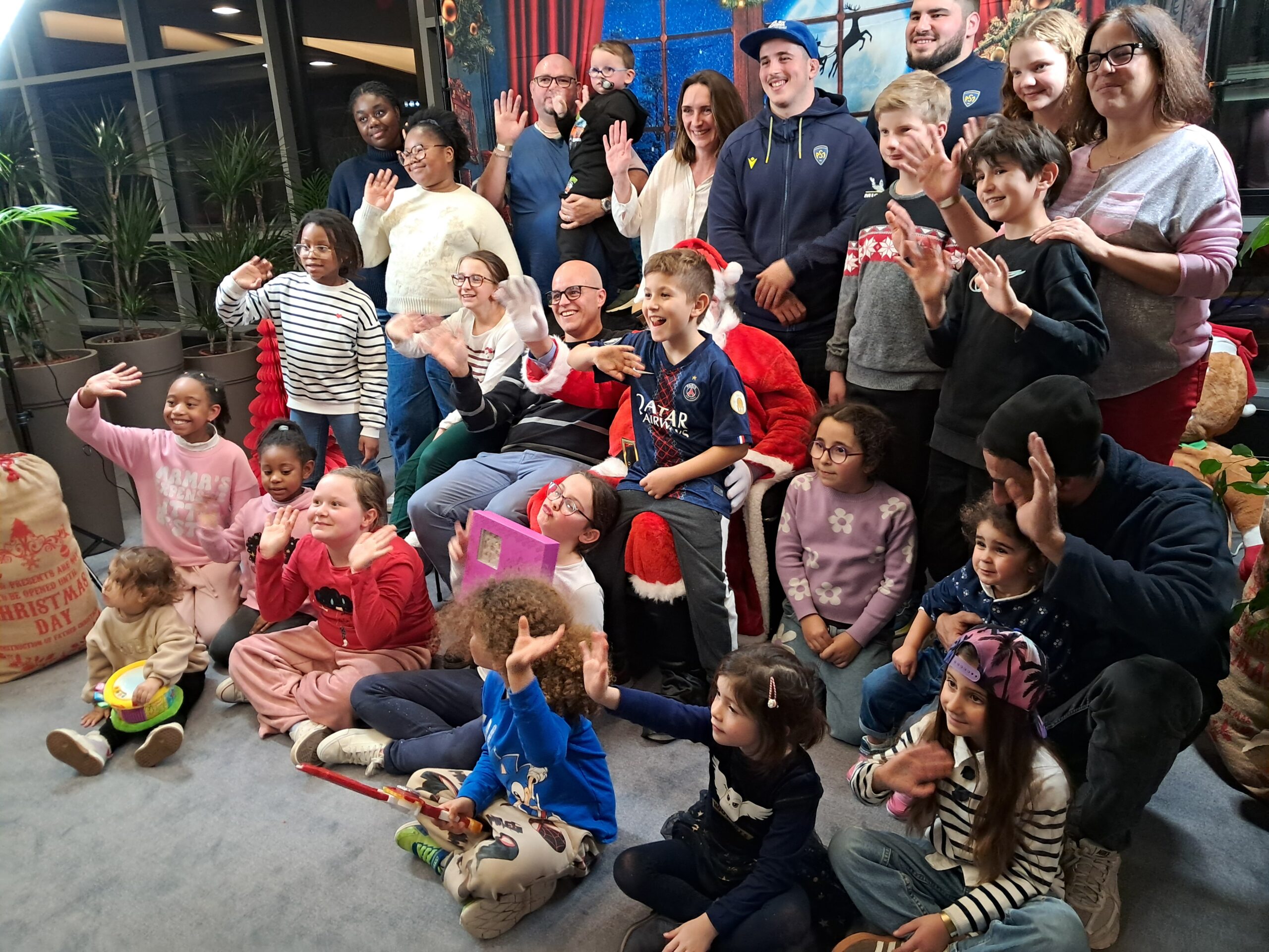 Le Père Noël à ASM en Mêlées